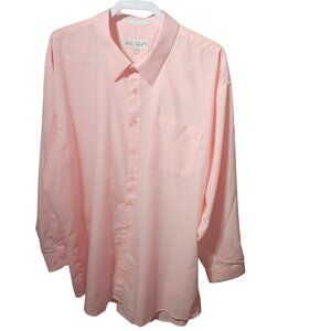 Daniel Ellissa Mens Pink Button-Up Dress Shirt 65% Polyester 35% Cotton Size 36/